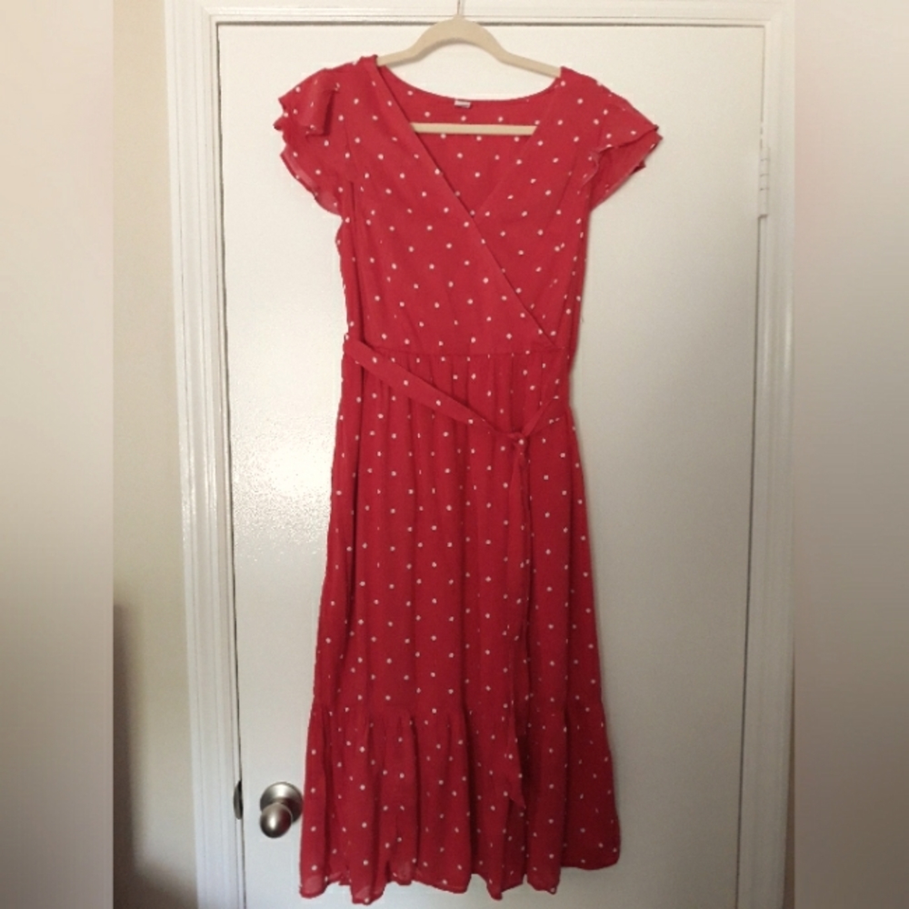 Old Navy Red Dot Dress